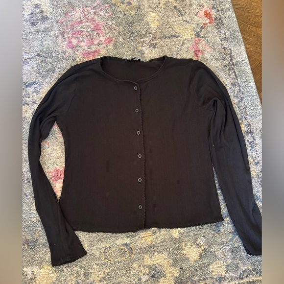 J. Crew Sweaters - J crew pointelle crewneck knit cardigan